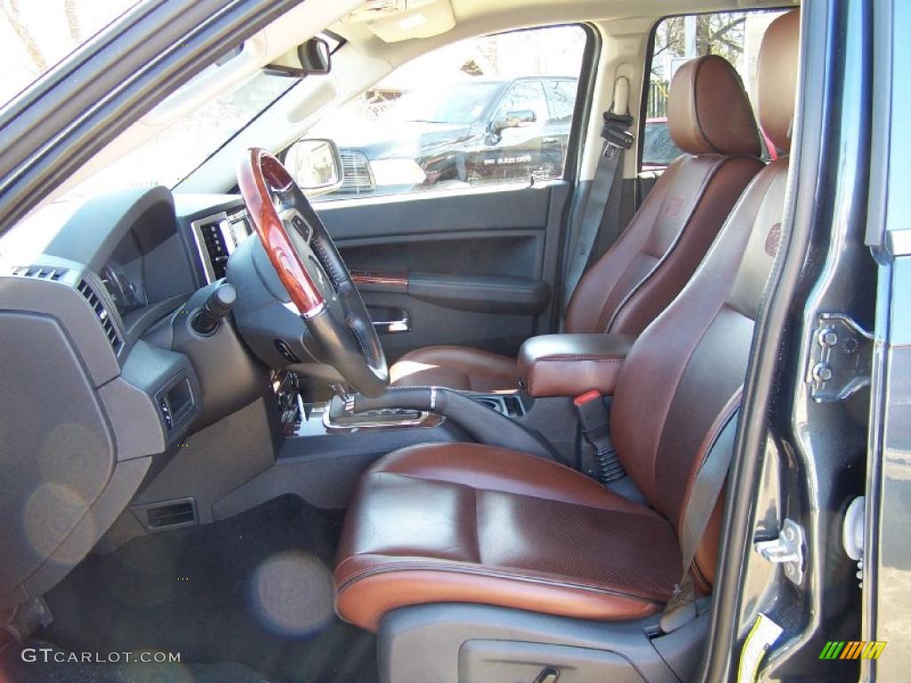 Saddle Brown/Dark Slate Gray Interior 2008 Jeep Grand Cherokee Overland 4x4 Photo #47460163