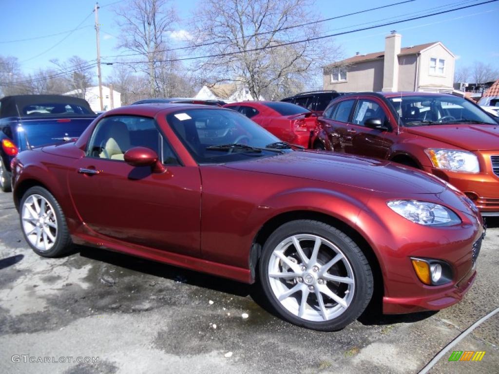 2009 MX-5 Miata Hardtop Grand Touring Roadster - Copper Red Mica / Dune Beige photo #3