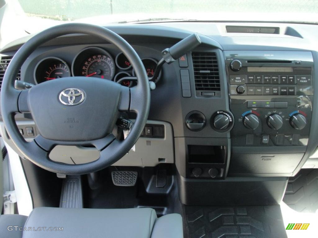 2011 Tundra Double Cab - Super White / Graphite Gray photo #24