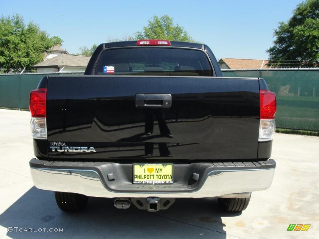 2011 Tundra CrewMax - Black / Sand Beige photo #4