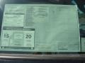 2011 Toyota Tundra CrewMax Window Sticker