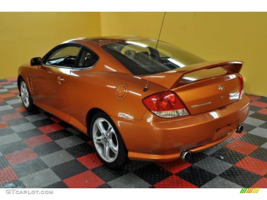 2006 Tiburon SE - Orange Crush / Black photo #3