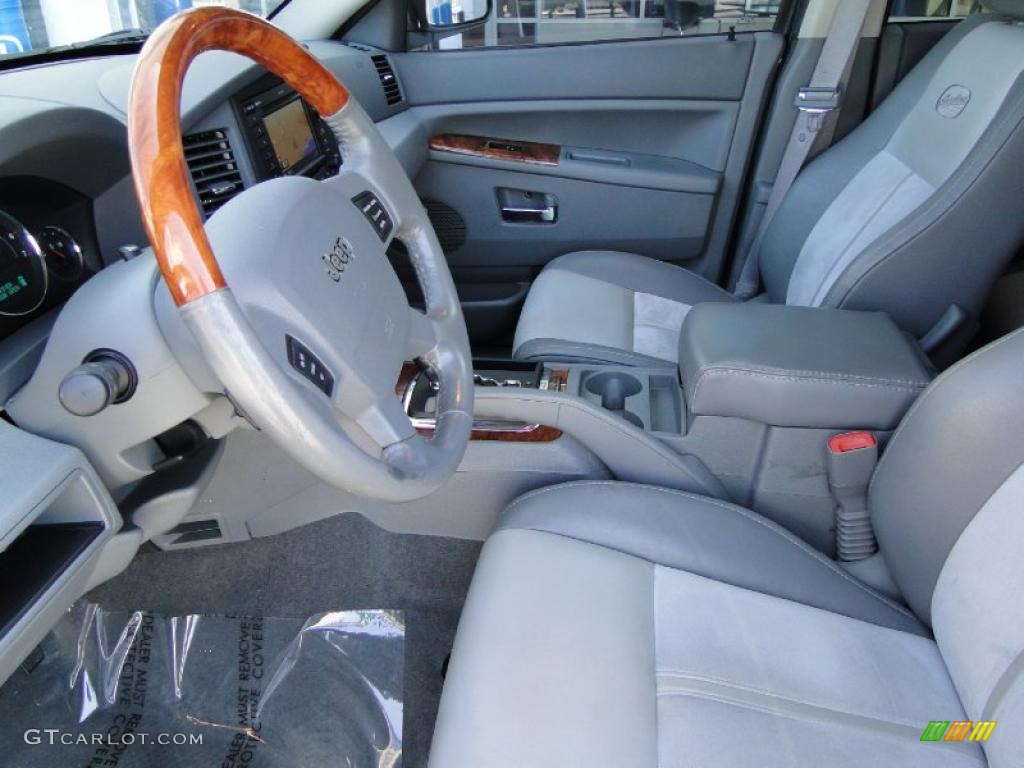 Medium Slate Gray Interior 2007 Jeep Grand Cherokee Overland