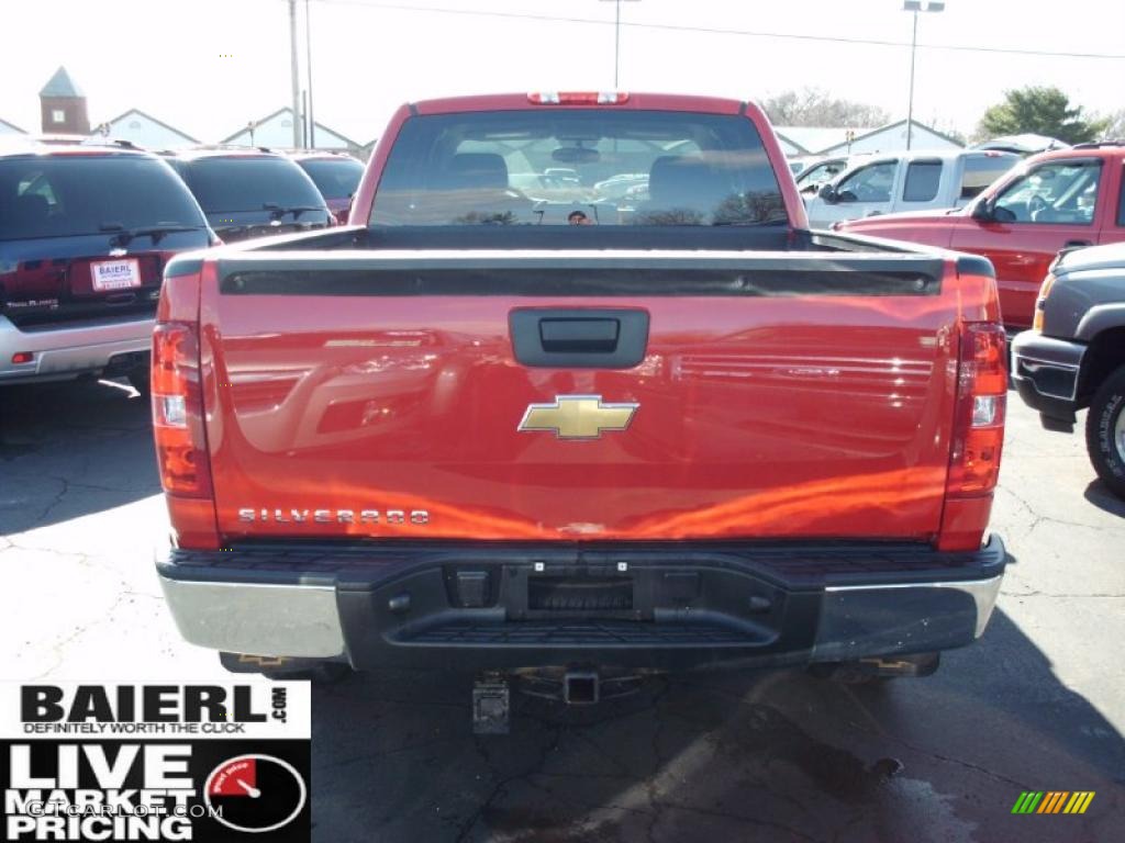 2009 Silverado 1500 Extended Cab 4x4 - Victory Red / Dark Titanium photo #5