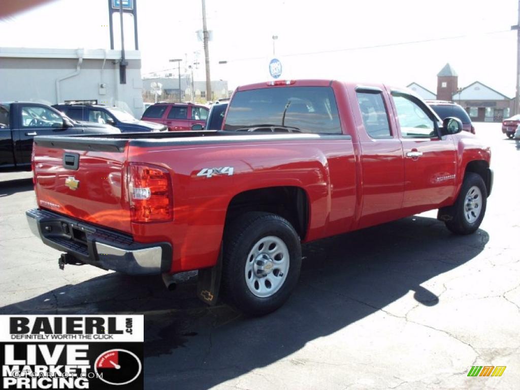 2009 Silverado 1500 Extended Cab 4x4 - Victory Red / Dark Titanium photo #6