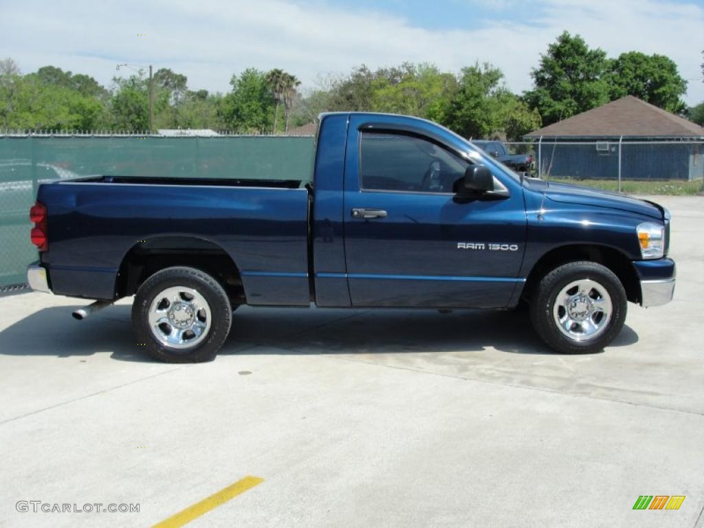 2007 Ram 1500 ST Regular Cab - Patriot Blue Pearl / Medium Slate Gray photo #2