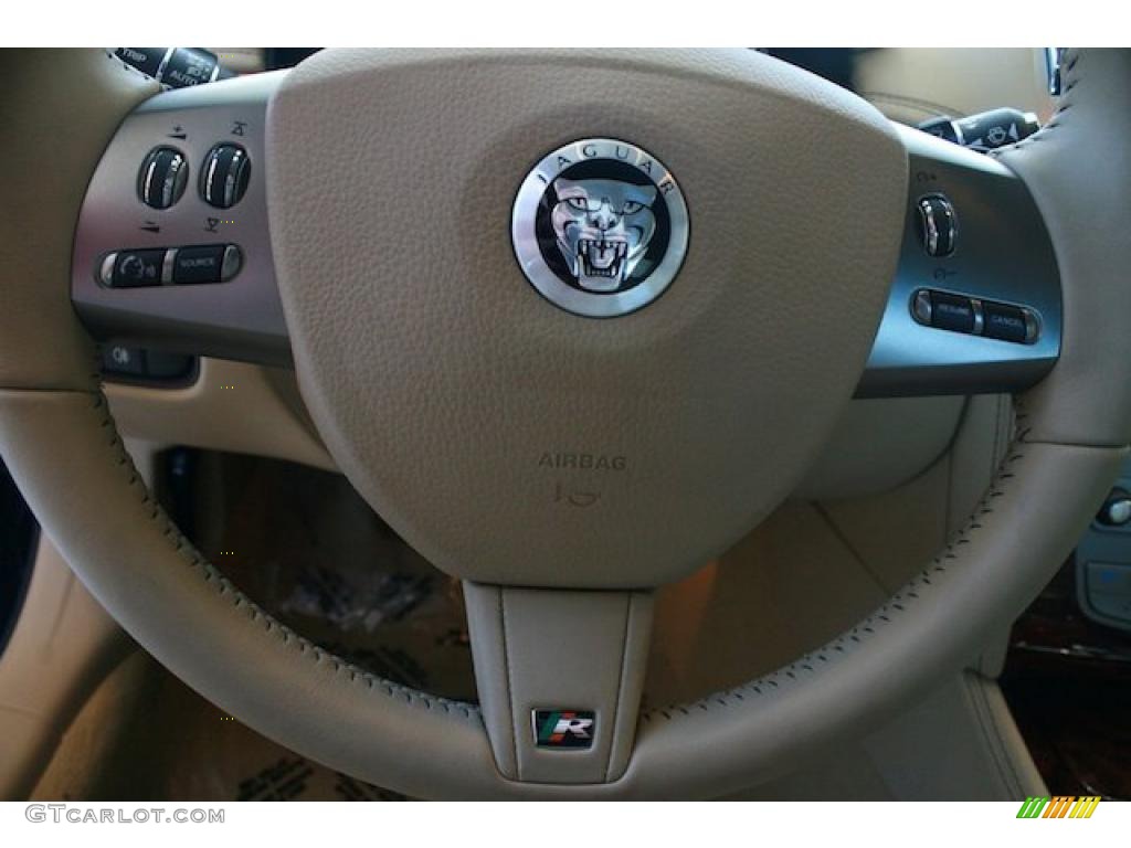 2011 Jaguar XK XKR Coupe Caramel/Caramel Steering Wheel Photo #47463856
