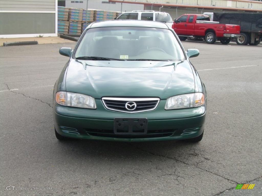 2001 626 LX - Freeport Green Metallic / Beige photo #4