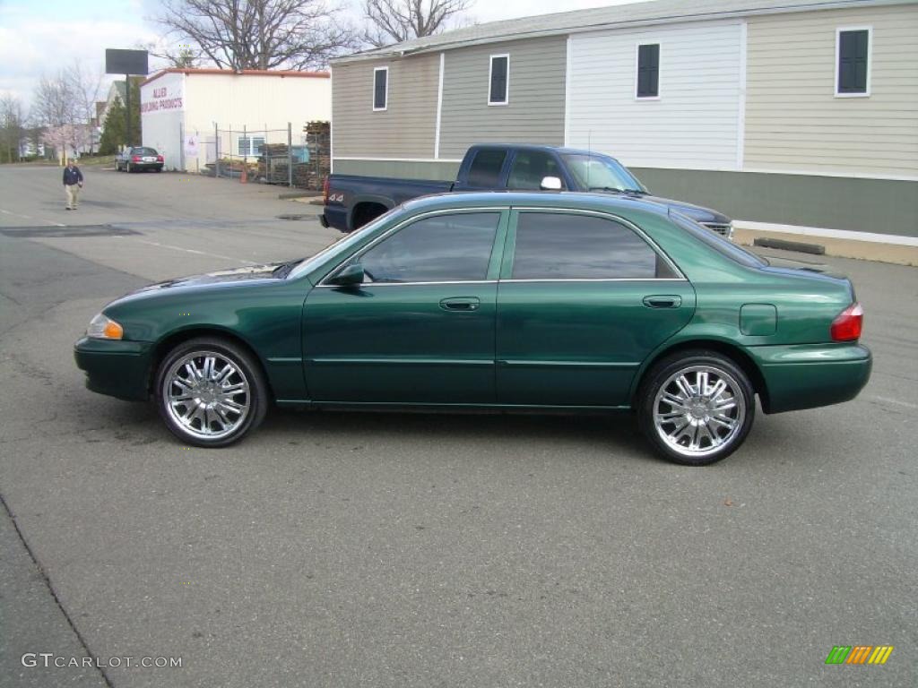 2001 626 LX - Freeport Green Metallic / Beige photo #6