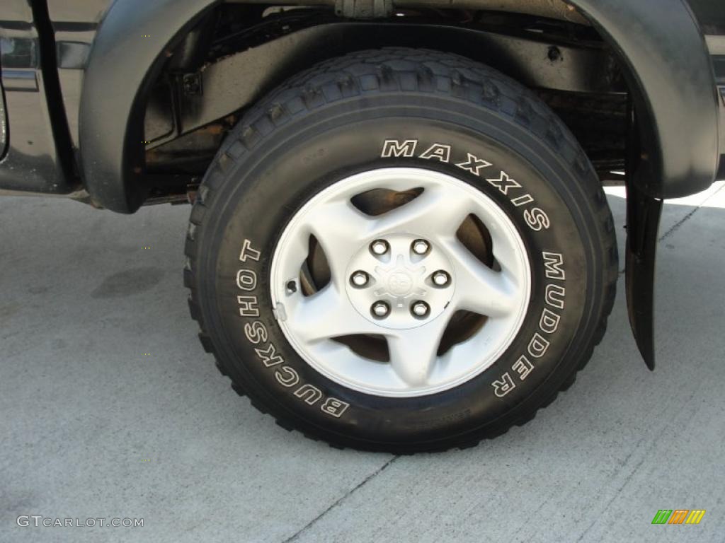 2003 Tacoma V6 TRD Double Cab 4x4 - Black Sand Pearl / Oak photo #14