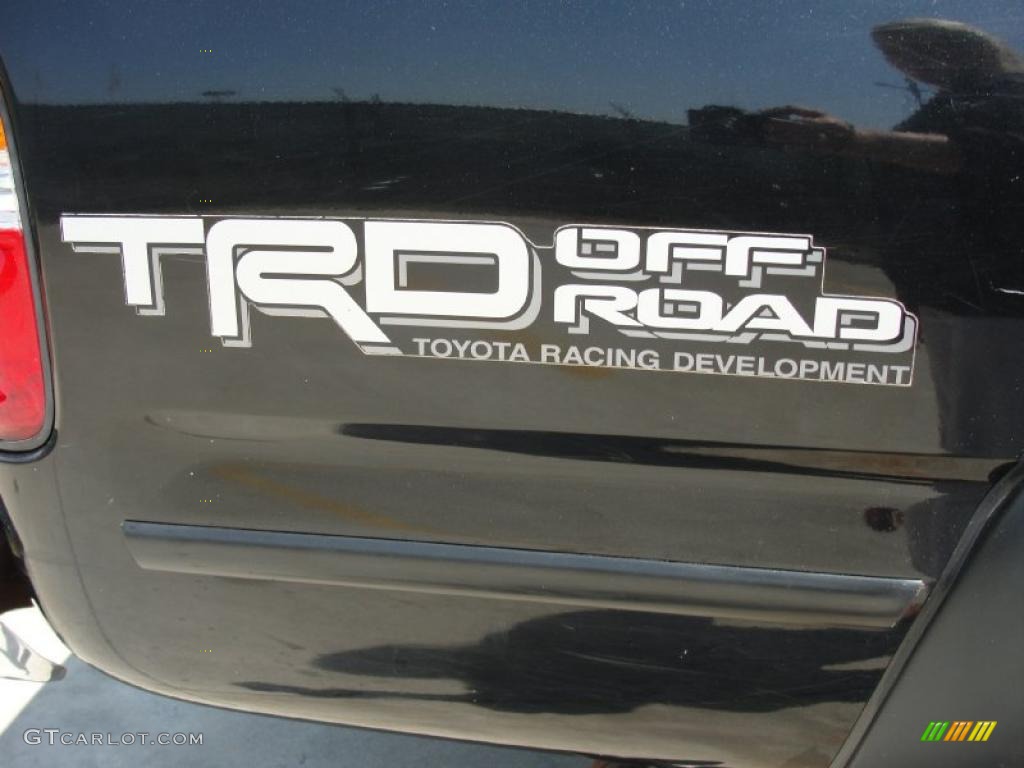 2003 Tacoma V6 TRD Double Cab 4x4 - Black Sand Pearl / Oak photo #26