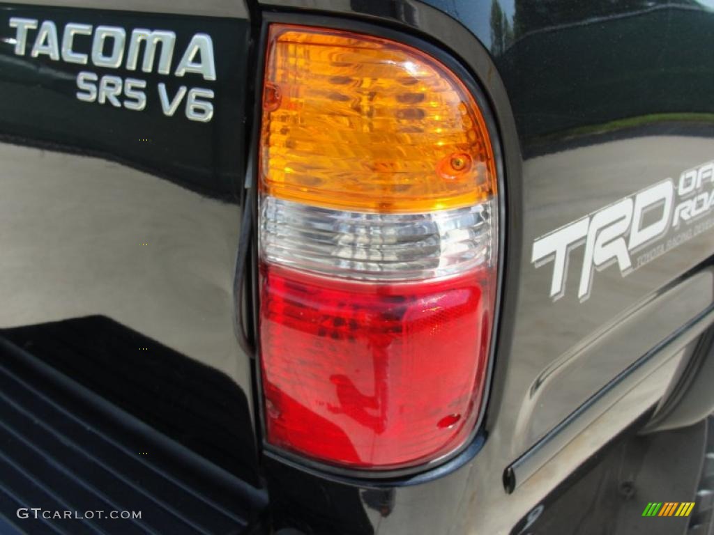 2003 Tacoma V6 TRD Double Cab 4x4 - Black Sand Pearl / Oak photo #27