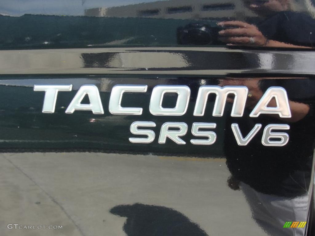 2003 Tacoma V6 TRD Double Cab 4x4 - Black Sand Pearl / Oak photo #29