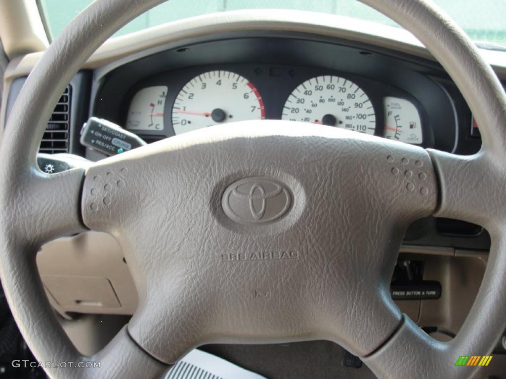 2003 Tacoma V6 TRD Double Cab 4x4 - Black Sand Pearl / Oak photo #58