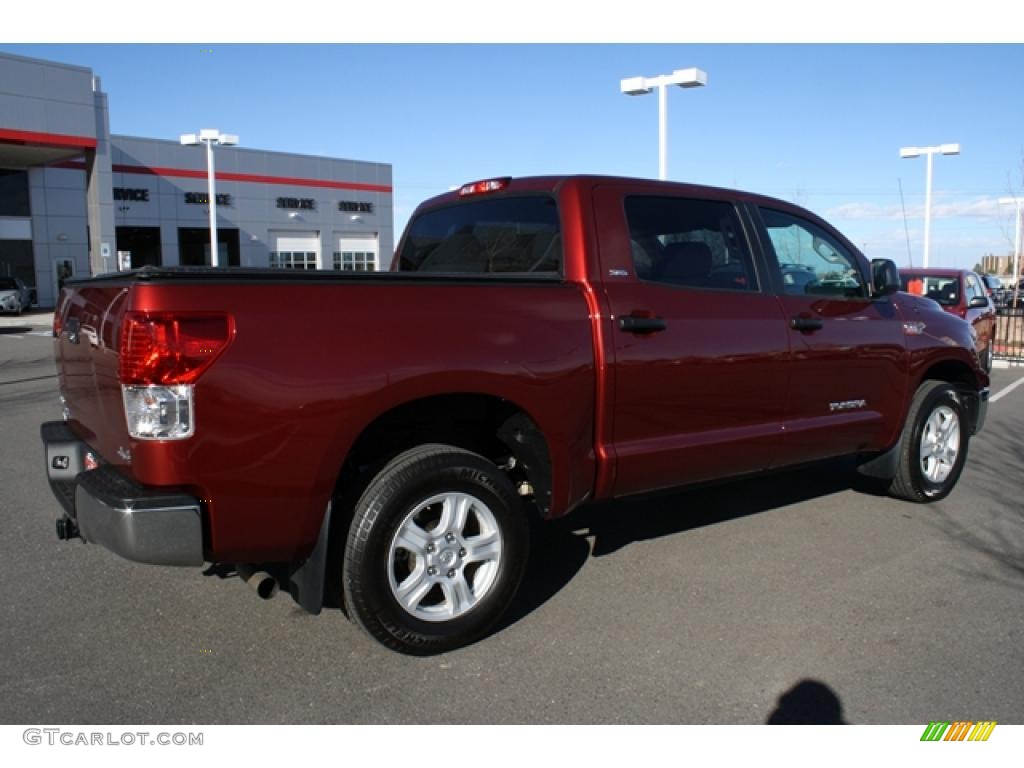 2010 Tundra SR5 CrewMax 4x4 - Salsa Red Pearl / Graphite Gray photo #2