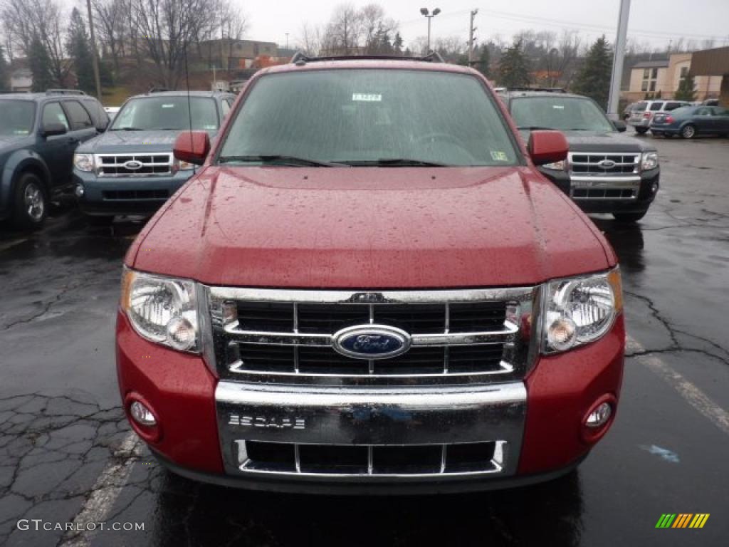 2011 Escape Limited V6 4WD - Sangria Red Metallic / Charcoal Black photo #6