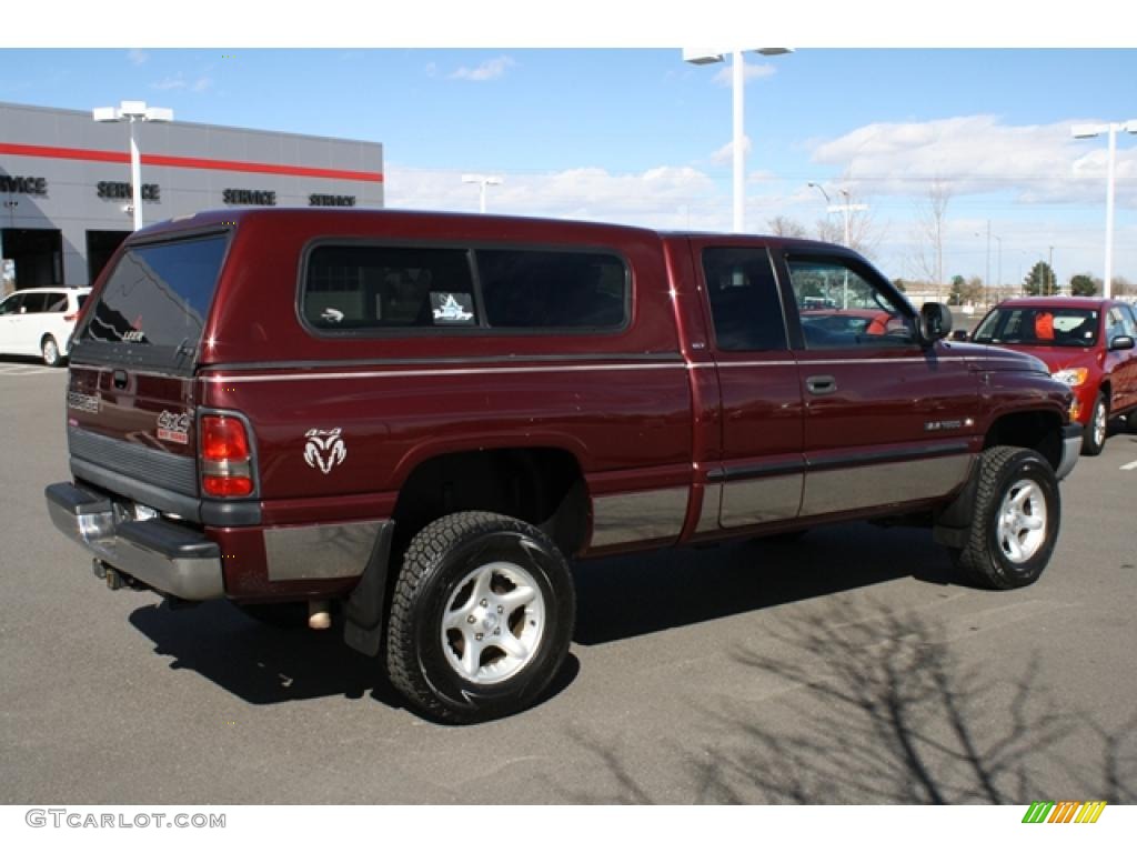 2000 Ram 1500 SLT Extended Cab 4x4 - Dark Garnet Red Pearlcoat / Agate photo #2