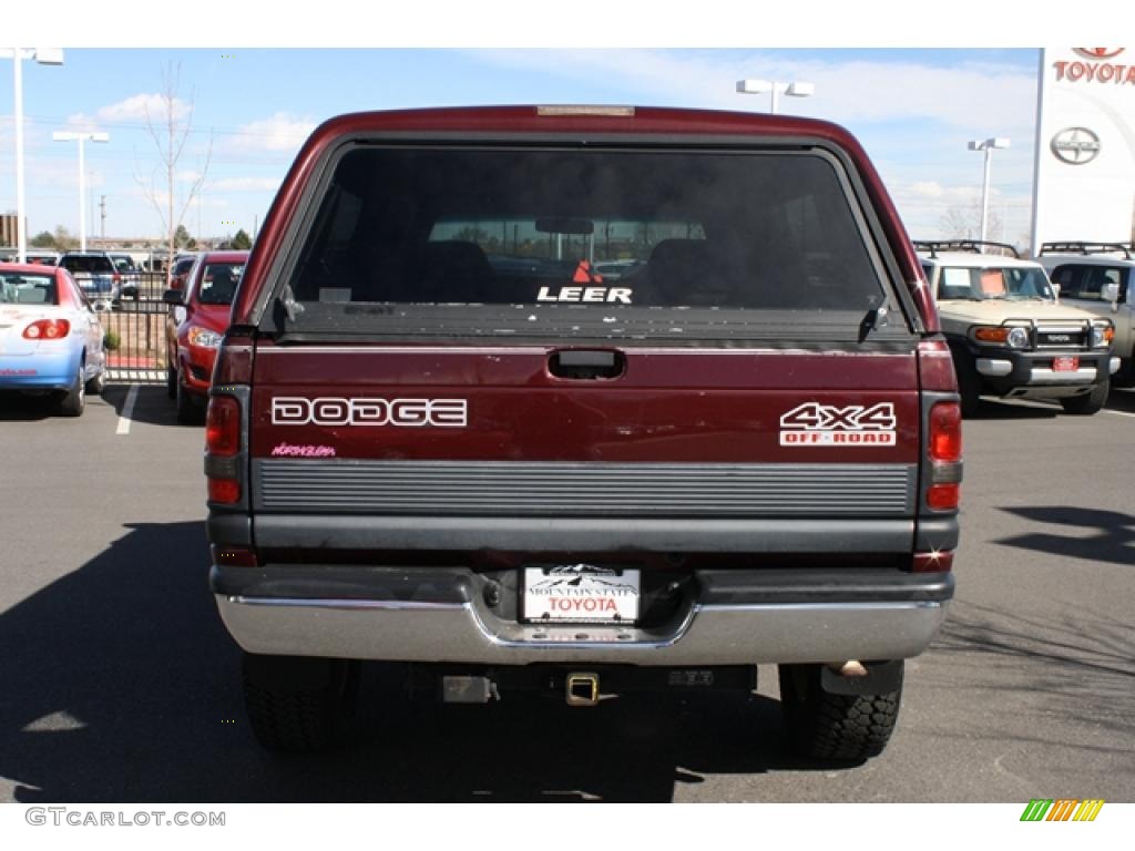 2000 Ram 1500 SLT Extended Cab 4x4 - Dark Garnet Red Pearlcoat / Agate photo #3