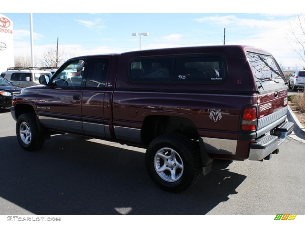 2000 Ram 1500 SLT Extended Cab 4x4 - Dark Garnet Red Pearlcoat / Agate photo #4