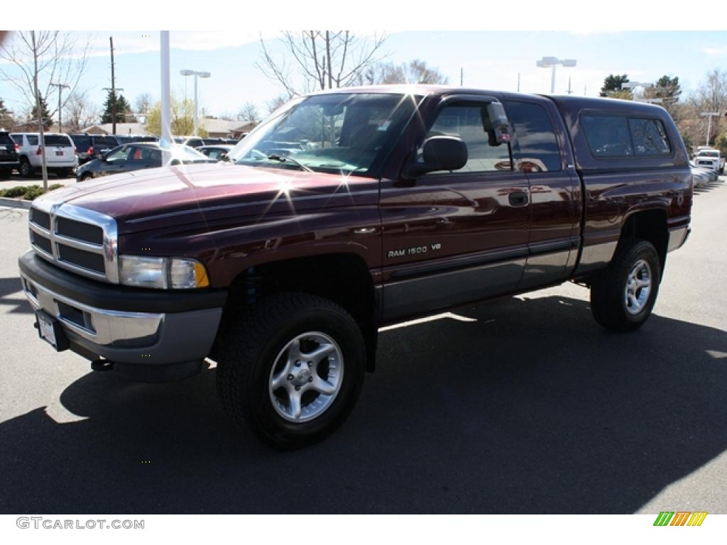 2000 Ram 1500 SLT Extended Cab 4x4 - Dark Garnet Red Pearlcoat / Agate photo #5