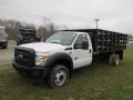 Oxford White 2011 Ford F550 Super Duty XL Regular Cab 4x4 Stake Truck Exterior