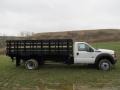 Oxford White 2011 Ford F550 Super Duty XL Regular Cab 4x4 Stake Truck Exterior