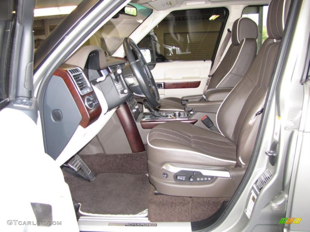 2010 Range Rover Supercharged - Ipanema Sand Metallic / Arabica Brown/Ivory White photo #9