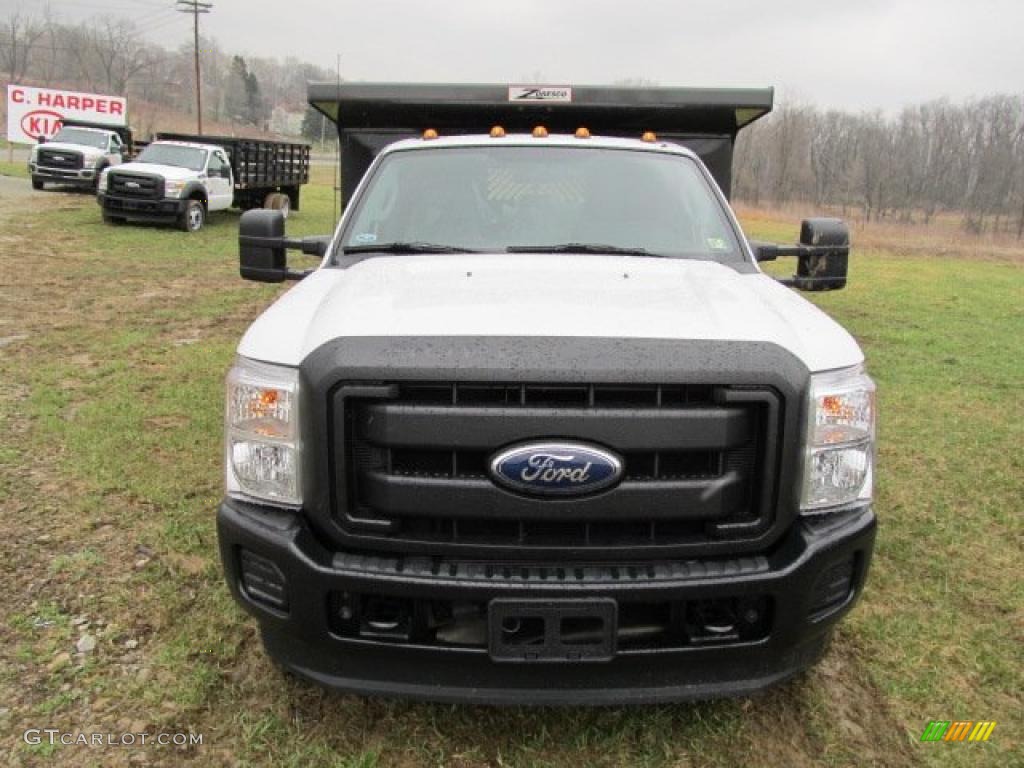 Oxford White 2011 Ford F350 Super Duty XL Regular Cab 4x4 Chassis Dump Truck Exterior Photo #47471896