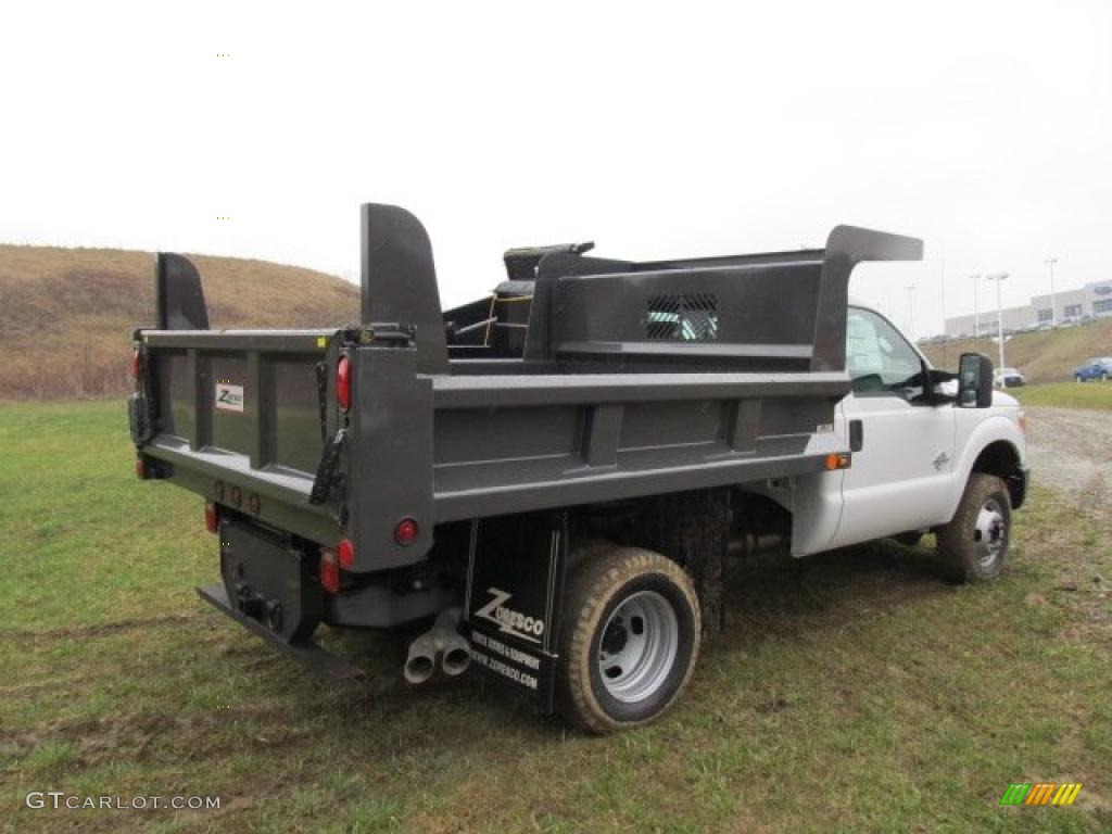 Oxford White 2011 Ford F350 Super Duty XL Regular Cab 4x4 Chassis Dump Truck Exterior Photo #47471935