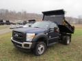 Dark Blue Pearl Metallic 2011 Ford F550 Super Duty XL Regular Cab 4x4 Dump Truck Exterior