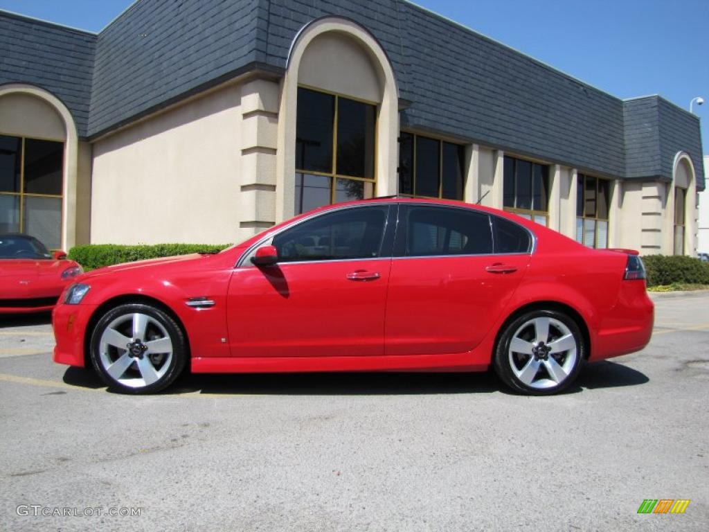2009 G8 GT - Liquid Red / Onyx/Red photo #4