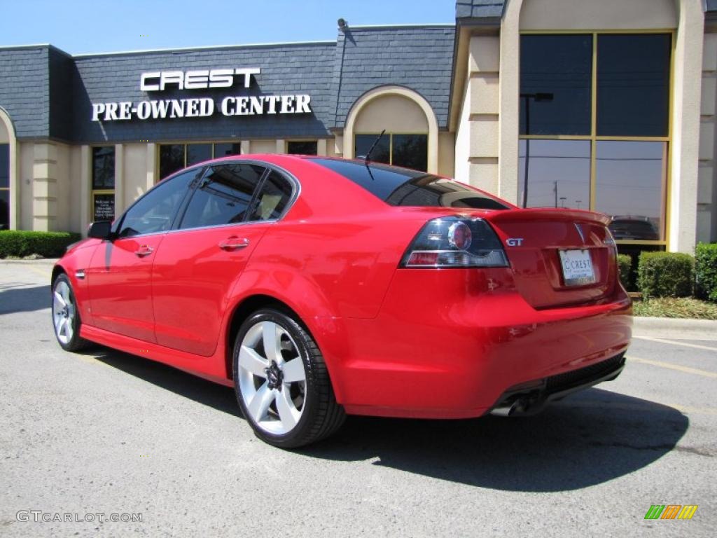 2009 G8 GT - Liquid Red / Onyx/Red photo #5