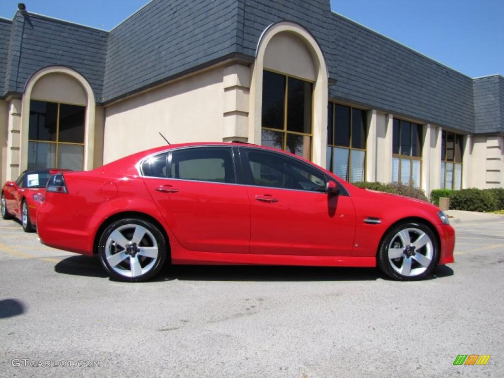 2009 G8 GT - Liquid Red / Onyx/Red photo #7