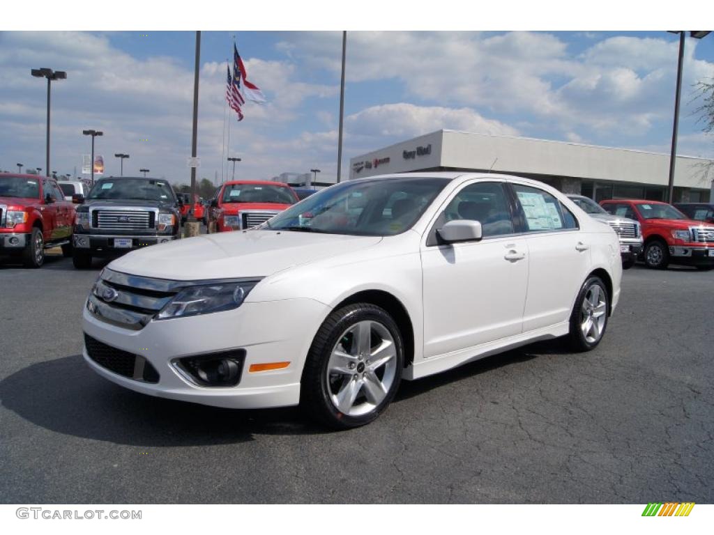 White Platinum Tri-Coat 2011 Ford Fusion Sport Exterior Photo #47472799