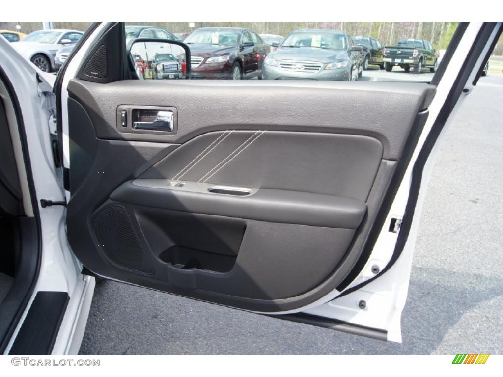 2011 Ford Fusion Sport Sport Black/Charcoal Black Door Panel Photo #47472916