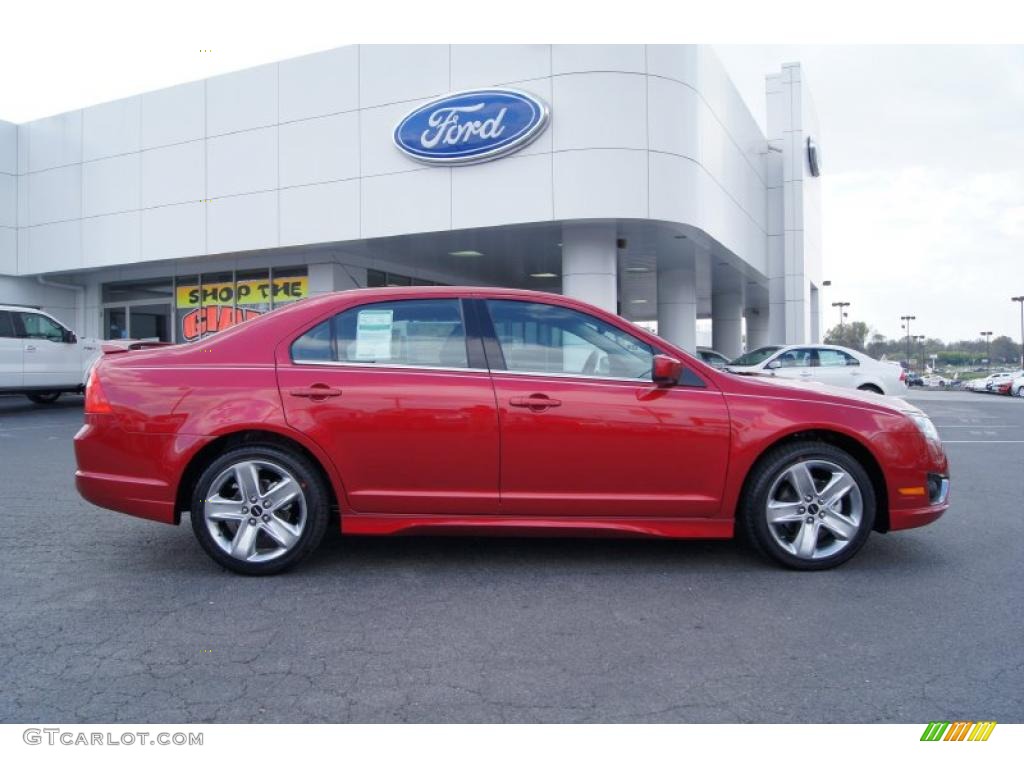 2011 Fusion Sport - Red Candy Metallic / Sport Red/Charcoal Black photo #2