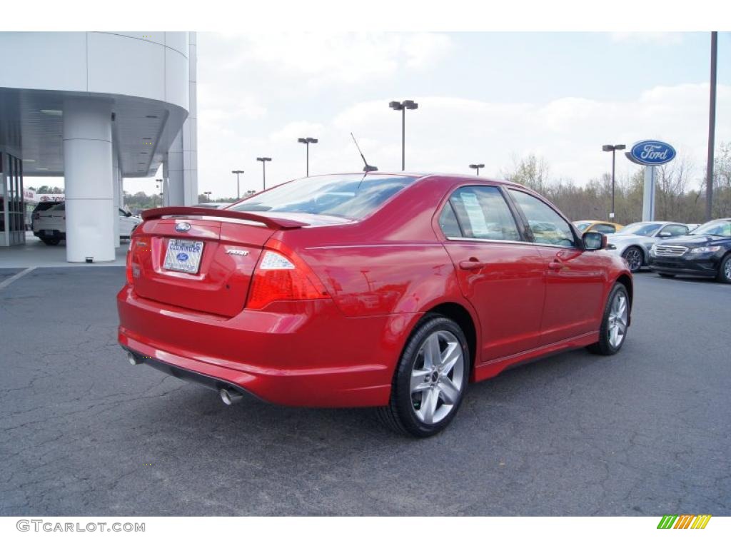 2011 Fusion Sport - Red Candy Metallic / Sport Red/Charcoal Black photo #3
