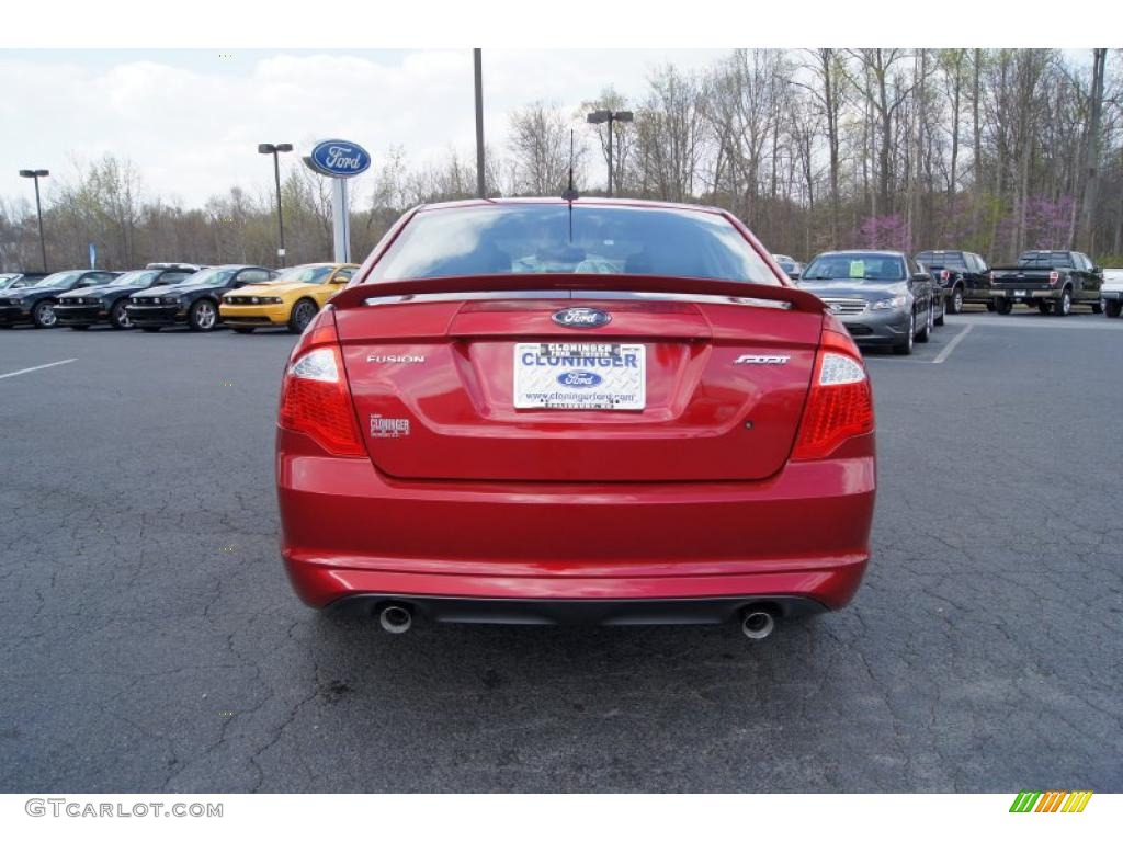 2011 Fusion Sport - Red Candy Metallic / Sport Red/Charcoal Black photo #4