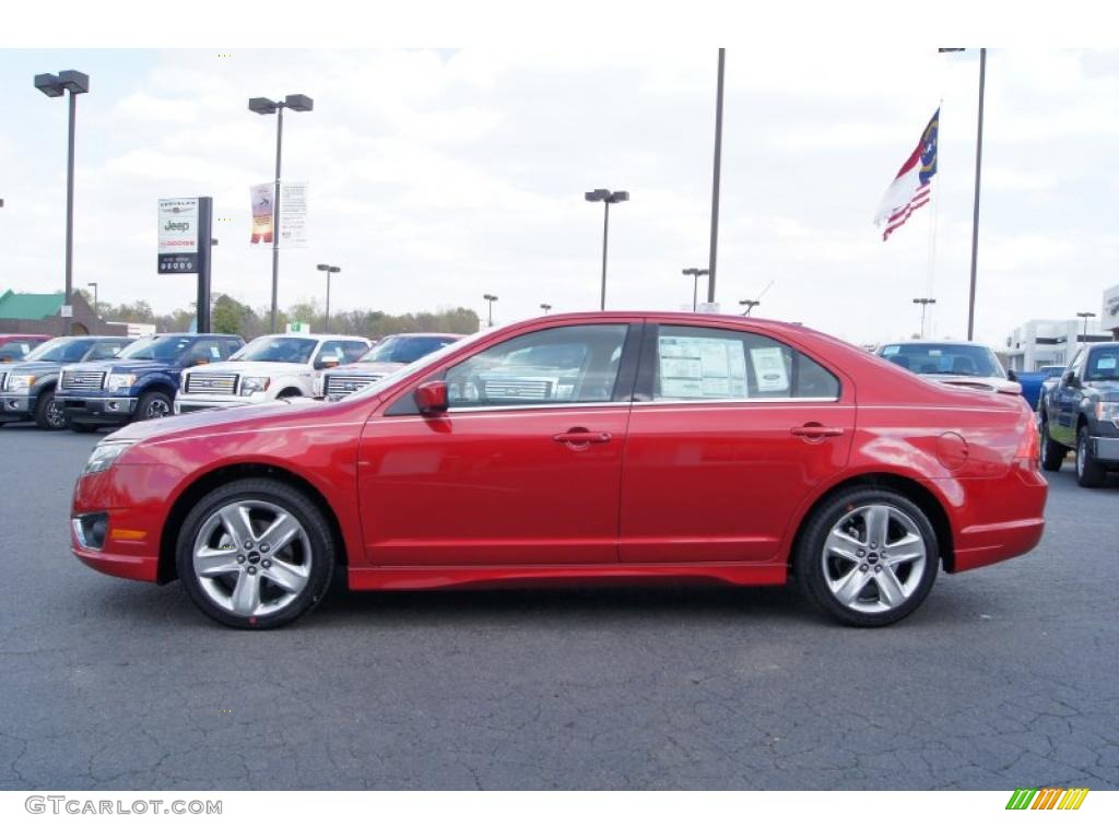 2011 Fusion Sport - Red Candy Metallic / Sport Red/Charcoal Black photo #5
