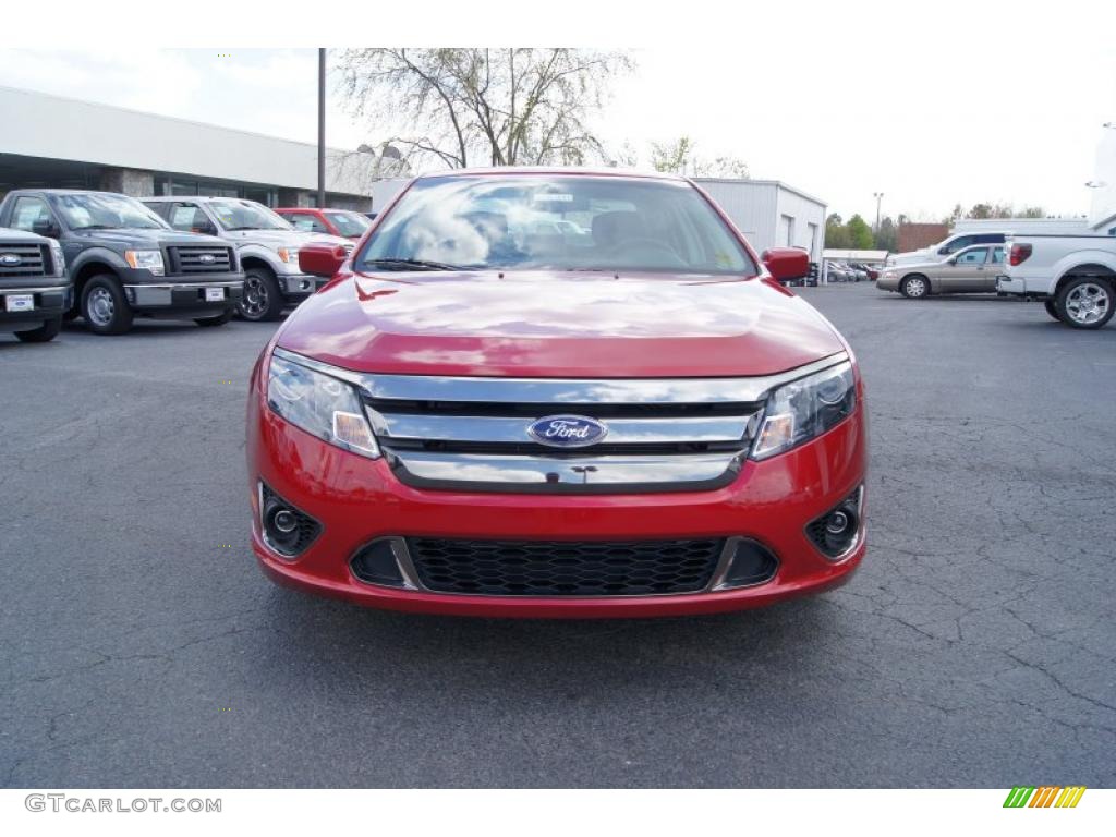 2011 Fusion Sport - Red Candy Metallic / Sport Red/Charcoal Black photo #7