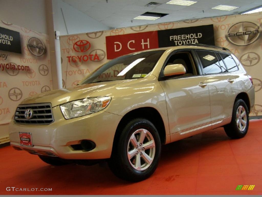 2008 Highlander 4WD - Sandy Beach Metallic / Sand Beige photo #1