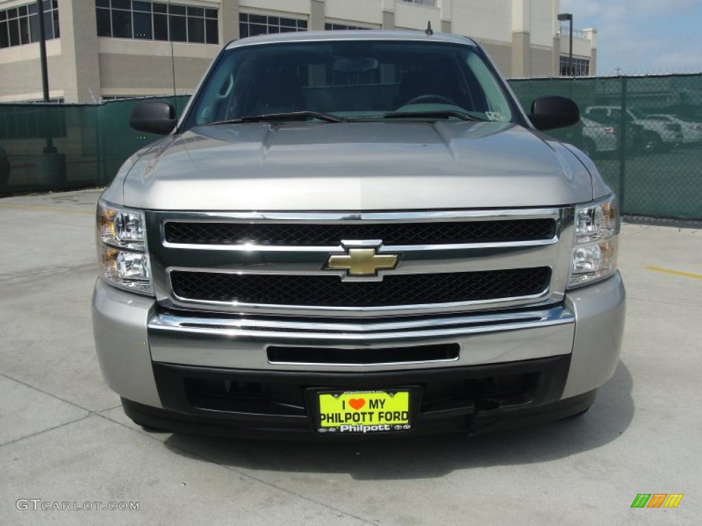 2009 Silverado 1500 LS Crew Cab - Silver Birch Metallic / Dark Titanium photo #8