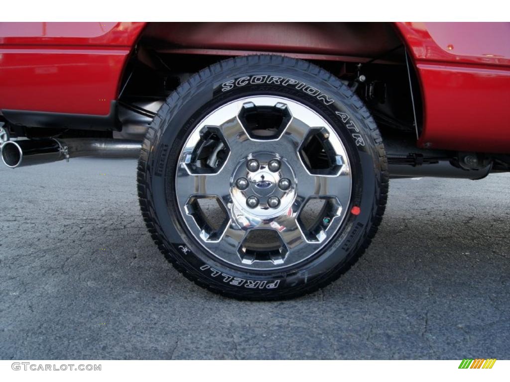 2011 F150 XLT SuperCab 4x4 - Red Candy Metallic / Steel Gray photo #18