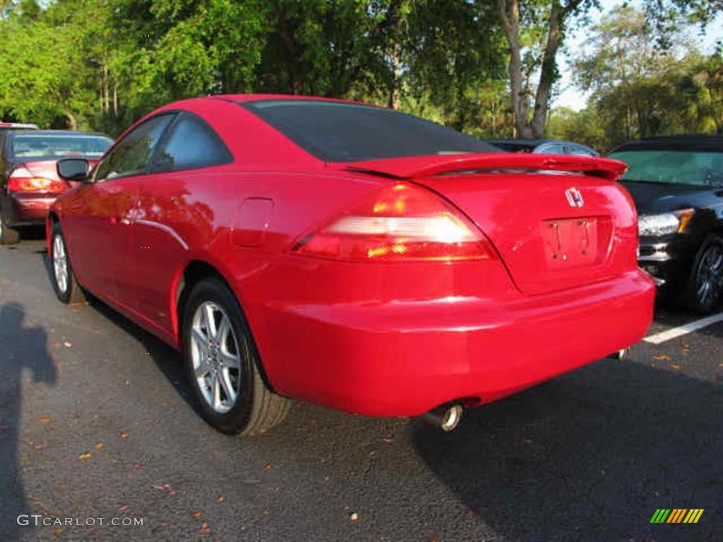 2003 Accord EX V6 Coupe - San Marino Red / Black photo #3