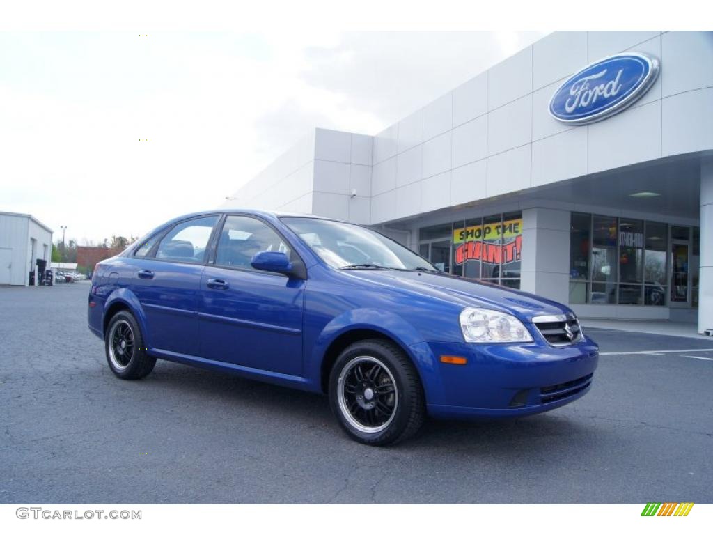 2006 Forenza Sedan - Cobalt Blue Metallic / Grey photo #1