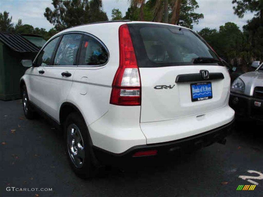 2009 CR-V LX - Taffeta White / Gray photo #4