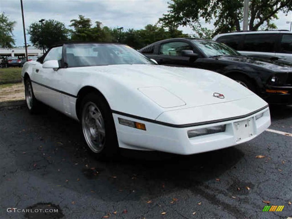 1990 Corvette Convertible - White / Gray photo #1