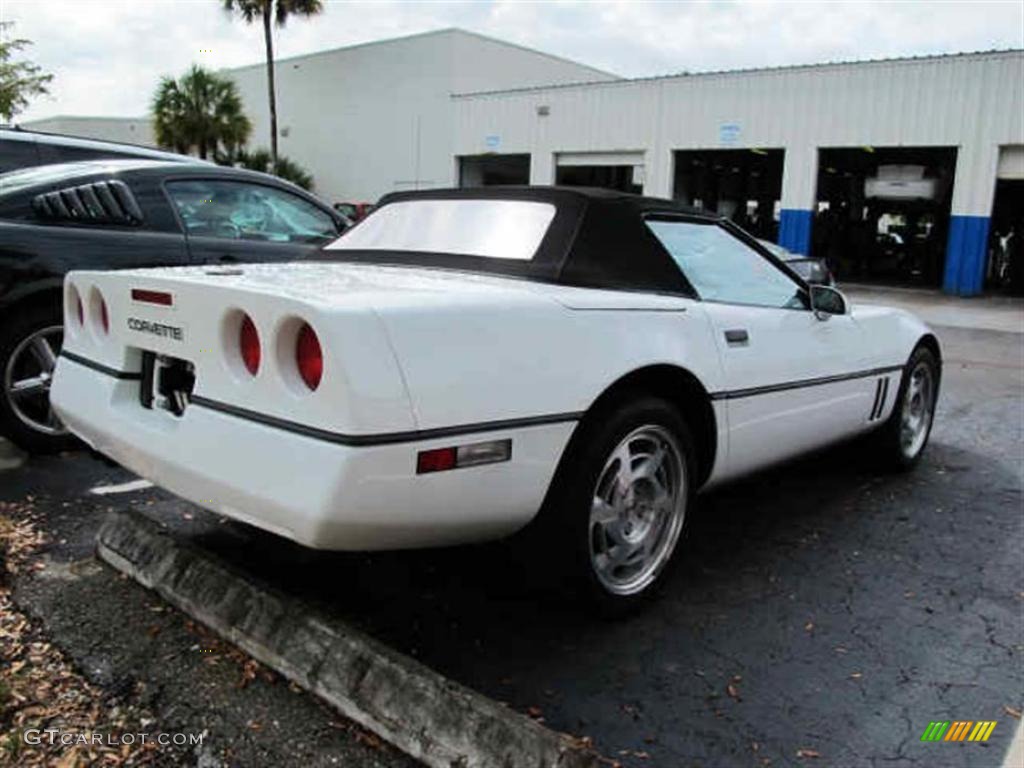 1990 Corvette Convertible - White / Gray photo #2