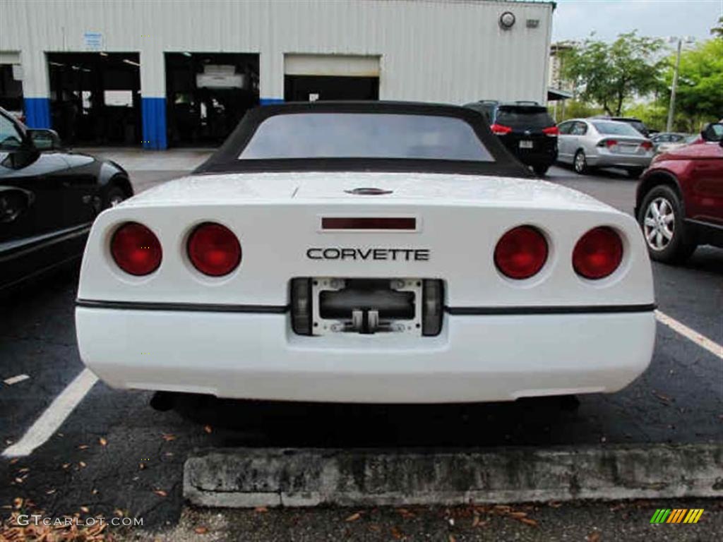 1990 Corvette Convertible - White / Gray photo #3