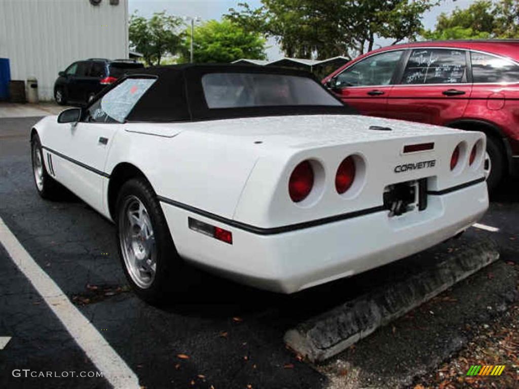 1990 Corvette Convertible - White / Gray photo #4